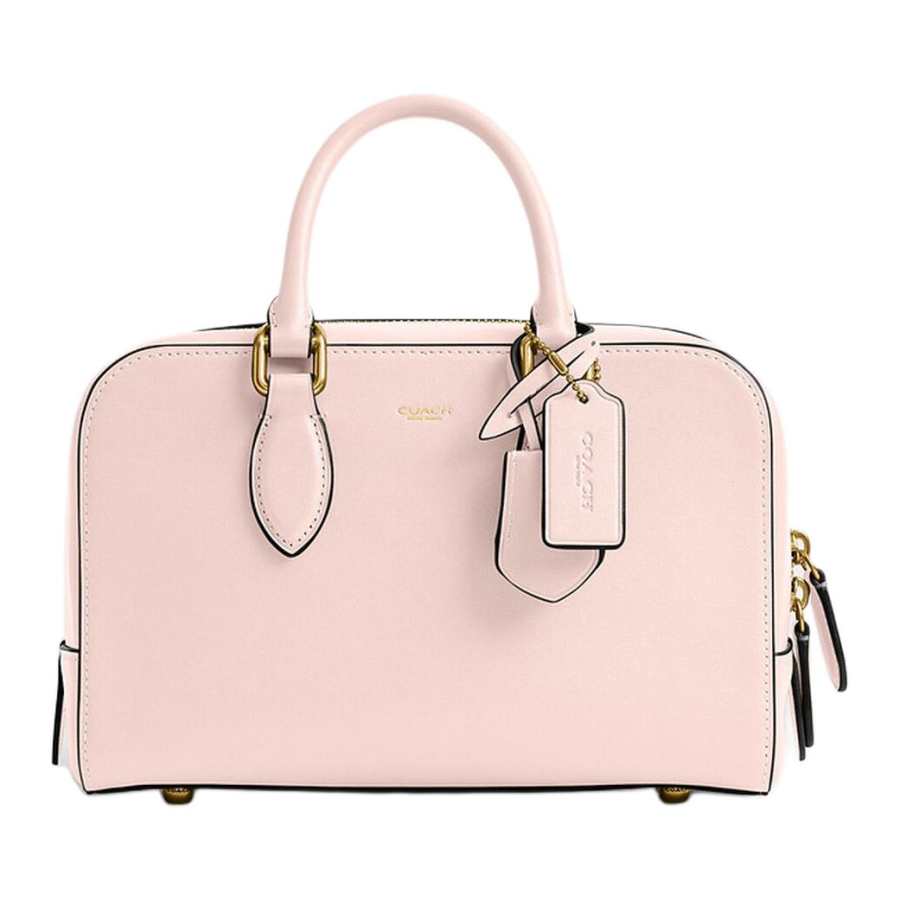 COACH Bowery Tanned Leather Shoulder Bag, Crossbody Bag, Handbag Medium Women's Pink