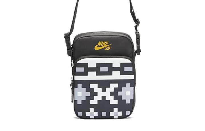 Nike Nike Polyester Shoulder Bag, Crossbody Bag Regular Unisex Black White