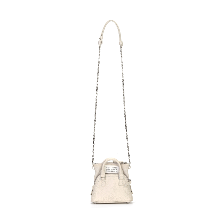 Maison Margiela 5AC Cow Leather Handbag, Shoulder Bag, Crossbody Bag Women's Light Gray