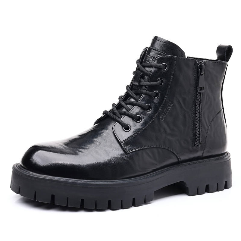 DUNNU DUNNU Combat Boots Men's Black