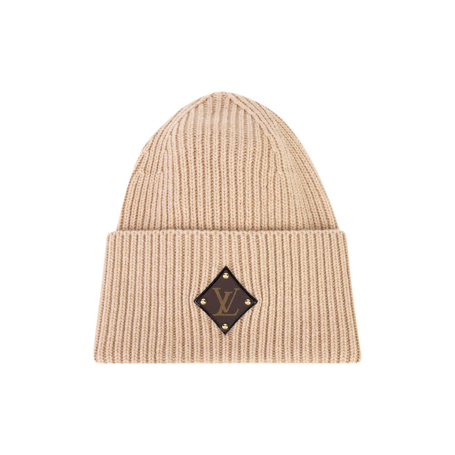 LOUIS VUITTON Wool Plush Yarn Dance Women's Beige