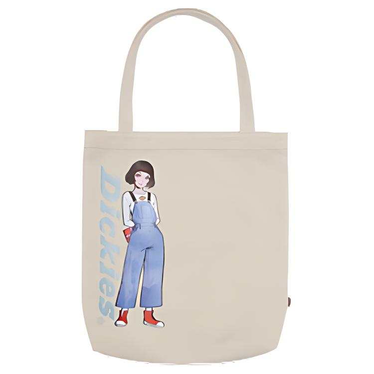 Dickies Dickies ILYA Collaboration Canvas Bag, One Shoulder Handbag Regular Unisex White