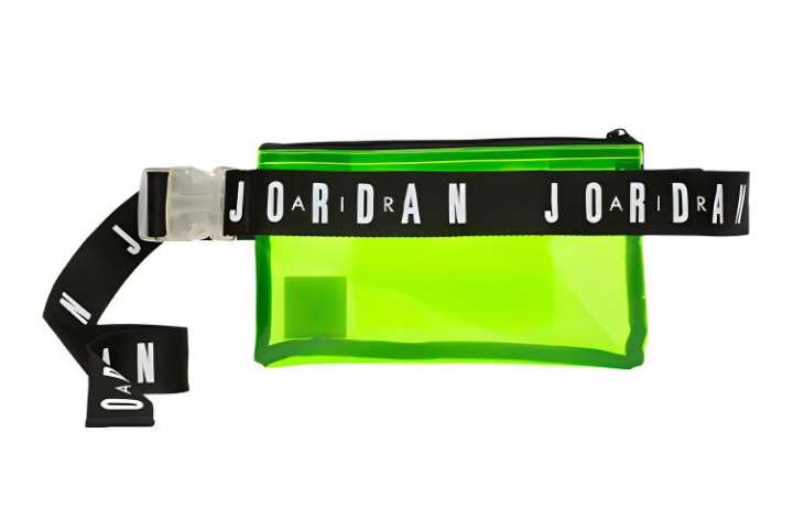 Jordan Jordan Polyurethane Crossbody Fanny Pack Regular Unisex Neon Yellow