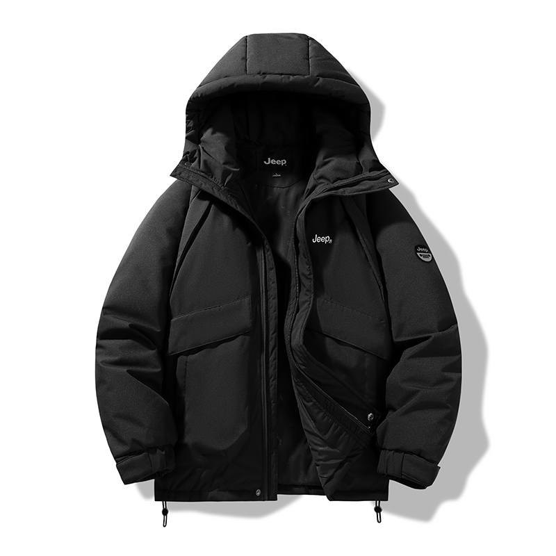 Jeep Jeep Down Jackets Unisex Hooded Thickened Down Coat
