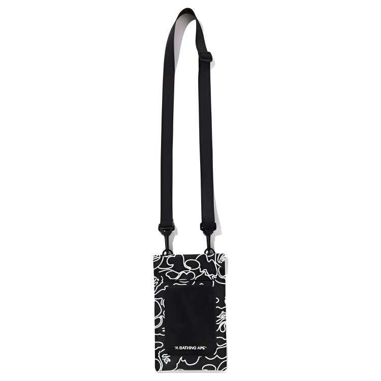 A BATHING APE Crystal Crossbody Bags Regular Men's Black