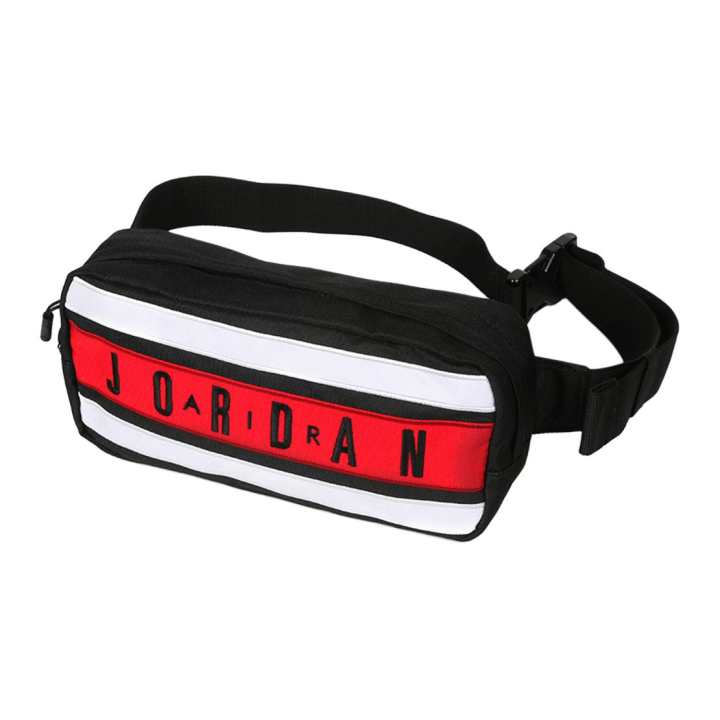 Jordan Jordan Polyester Shoulder Bag, Crossbody Bag, Sling Bag, Fanny Pack Regular Unisex Bred Black Red All