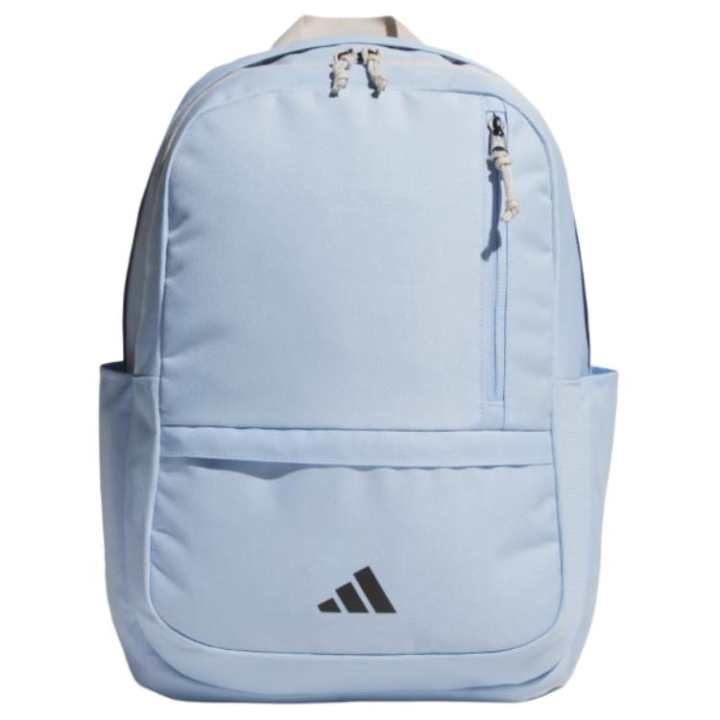 Adidas Adidas Recycled Polyester Backpack Unisex Glossy Finish Blue