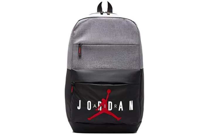 Jordan Jordan Polyester Backpack Regular Unisex Gray Black