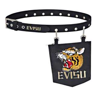 EVISU Fabric Fanny Pack Regular Unisex Black
