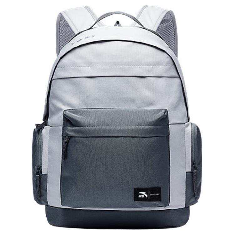ANTA Anta 600D*600D78T/PU Double Coated Backpack Regular Unisex Light Blue Gray