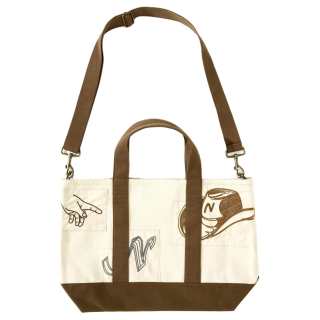 NOTHOMME Embroidery Outdoor Bags Canvas Raw White Unisex
