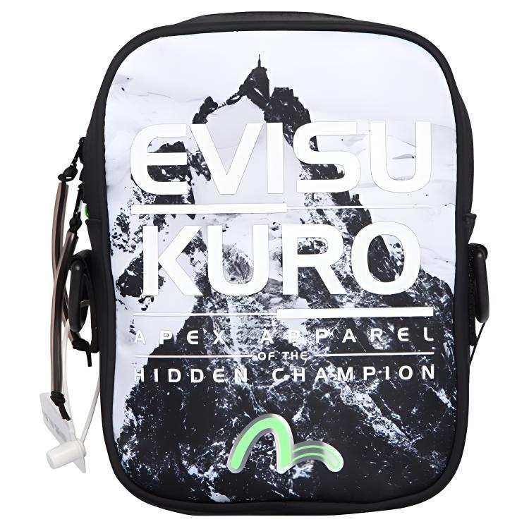 EVISU Polyamide Shoulder Bag, Crossbody Bag Regular Men's Black