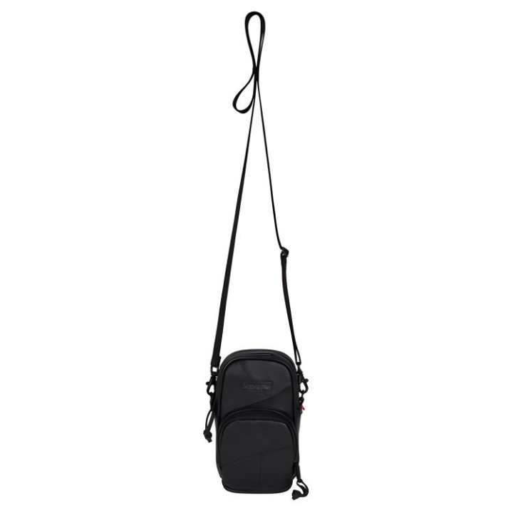 Supreme Supreme FW19 Cow Leather Crossbody Bag, Shoulder Bag Small Unisex Black