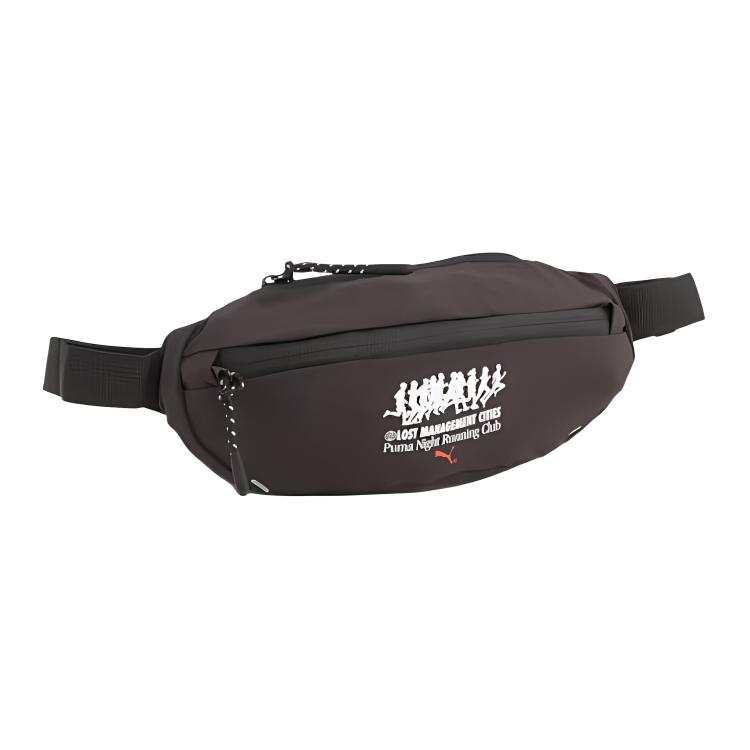 PUMA X LMC Collaboration Polyester One Shoulder Crossbody Fanny Pack Regular Unisex Black