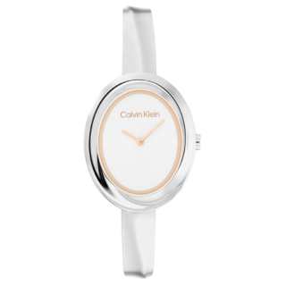 CALVIN KLEIN Wrist Watches Quartz Movement Steel Strap 30mm White Dial Women's Watch