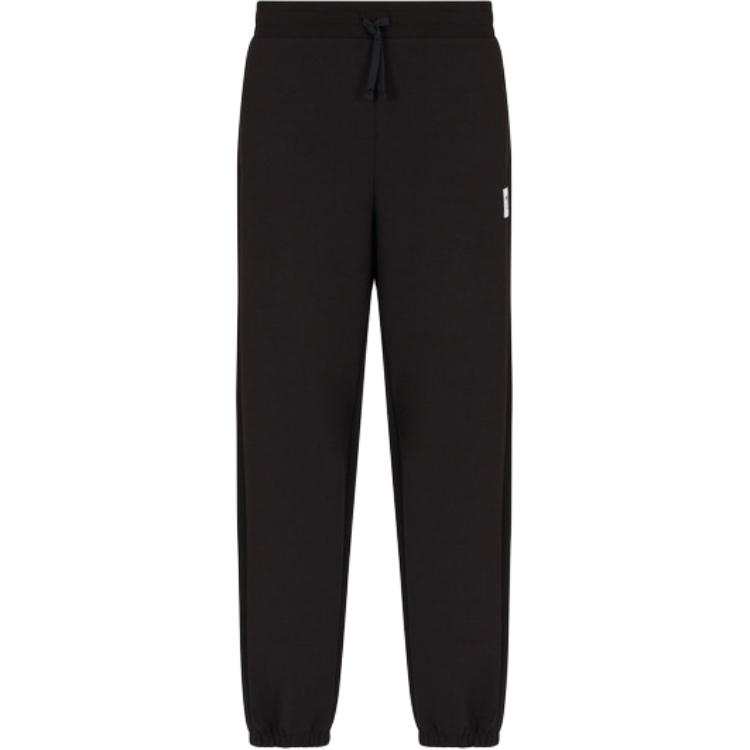 EMPORIO ARMANI EA7 SS25 Knitted Sweatpants Unisex Black