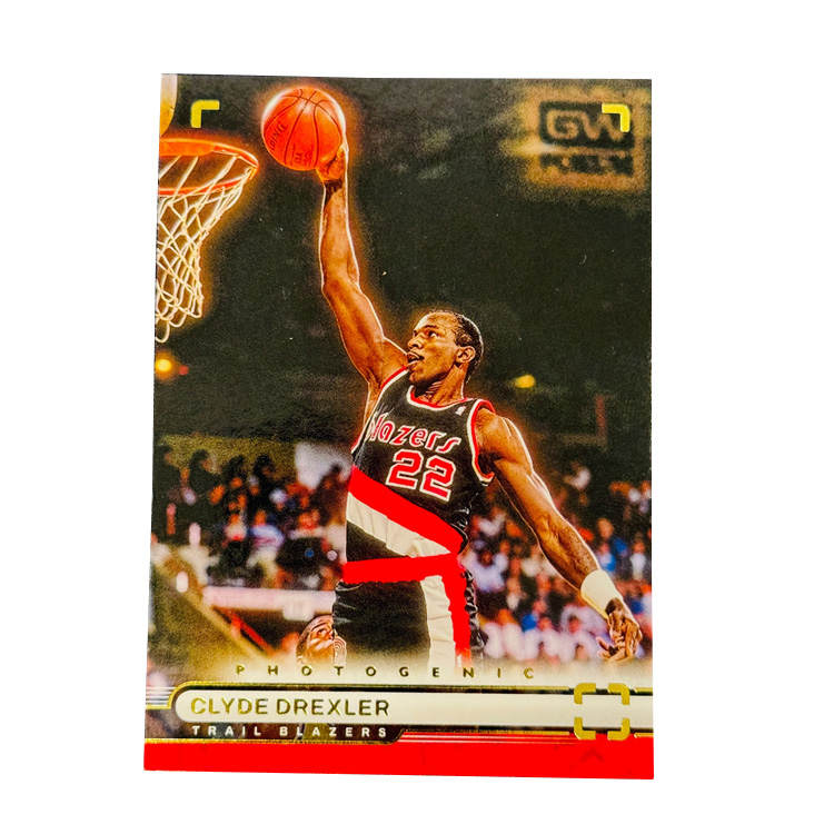 PANINI Drexler, Trailblazers, On Card Collection, Classic Select Base Card, Drexler, Excellent Condition Sports Cards