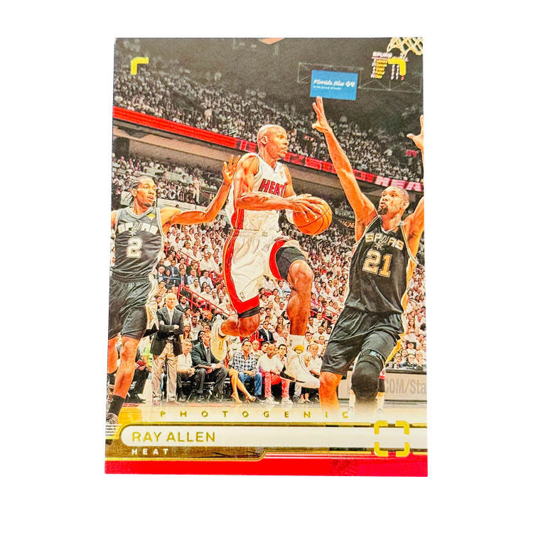 PANINI LeBron, Allen, Heat Team, On Court Collection, Classic Image Base Cards, LeBron, Allen, Common Condition