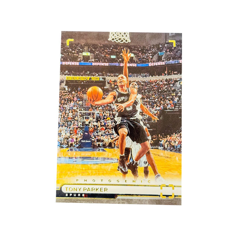 PANINI Tony, Parker, Spurs Team, On Court Collection, Classic Image Base, Cartoon Series, Condition Sports Cards 1 Pc