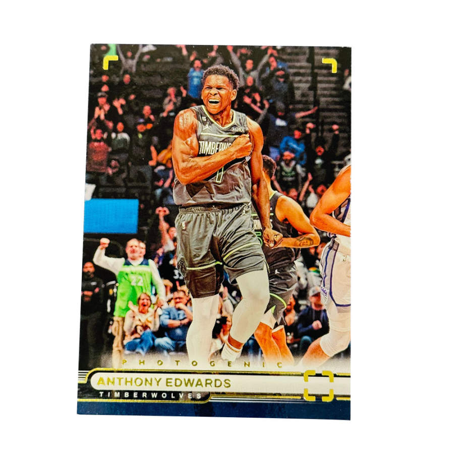 PANINI PANINI Anthony Edwards, Minnesota Timberwolves, On Court Collection, Classic Image Base Card, Mint Condition