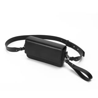 YADAMUI PU Crossbody Bag Small Unisex Black