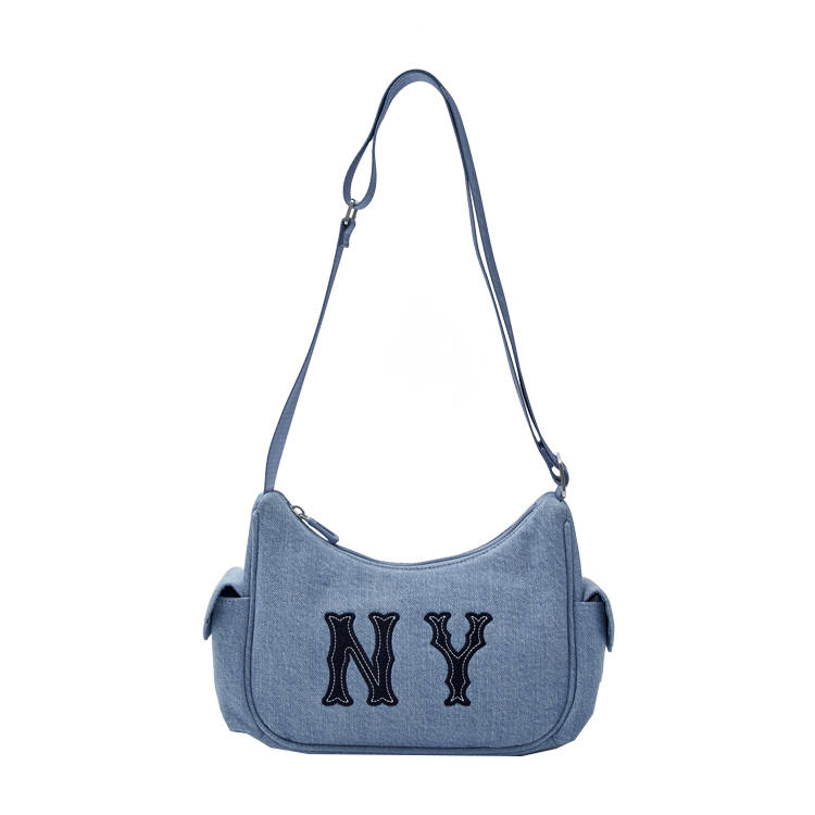 MLB Cotton Crossbody Bags Women's Denim Blue