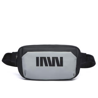 SEPTWOLVES Fabric Fanny Pack Regular Men's Gray/Black