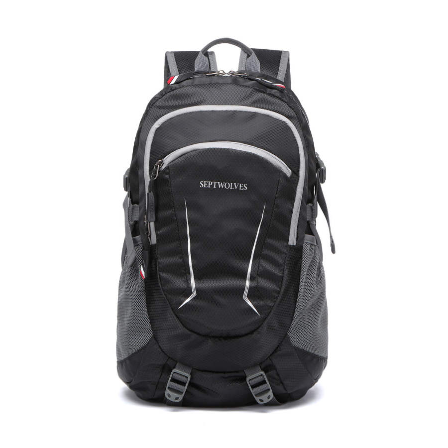 SEPTWOLVES SEPTWOLVES Fabric Backpack Large Men's Black