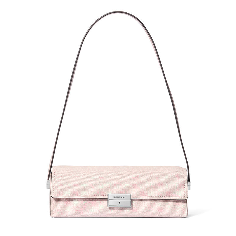 MICHAEL KORS Ludlow Sheepskin Shoulder Bag Women's Rose Pink