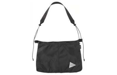 And Wander 5L Portable Crossbody Bag, Shoulder Bag, Outdoor Bag Nylon Charcoal Gray Unisex