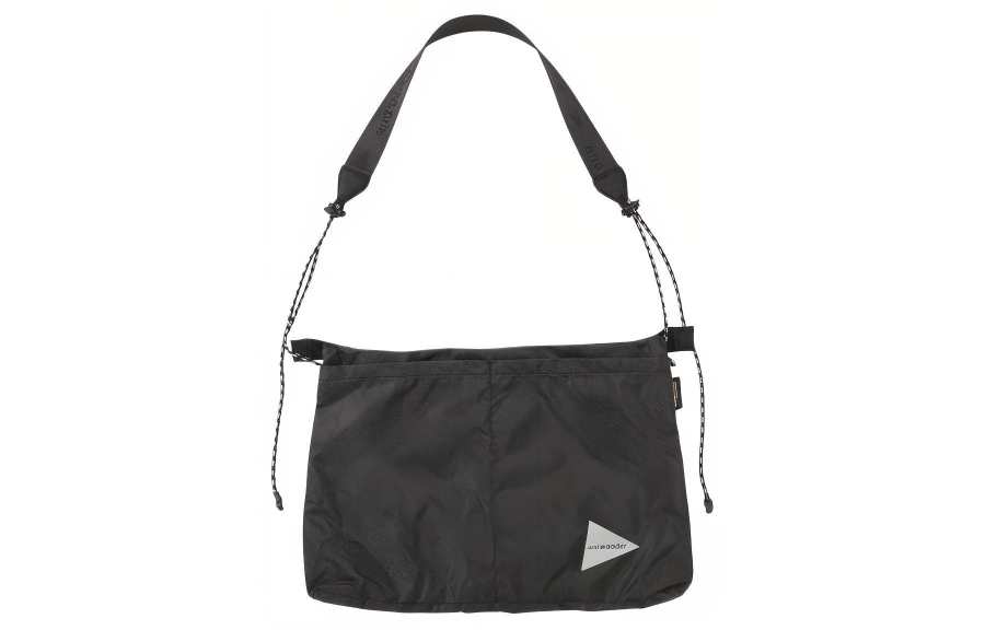 And Wander 5L Portable Crossbody Bag, Shoulder Bag, Outdoor Bag Nylon Charcoal Gray Unisex