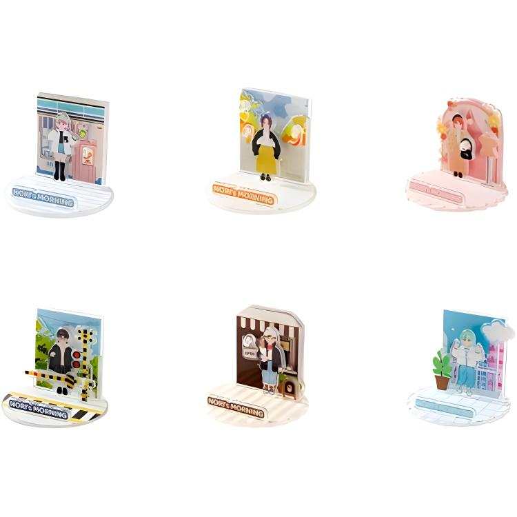 POP MART Xiao Nu's Morning Collection Acrylic Stand Mystery Boxes Single Mystery Box/Full Box 6 Pcs