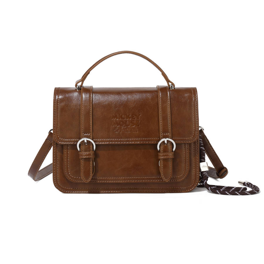 Disney Mickey Series Pu Shoulder Bag, Crossbody Bag, Handbag Medium Women's Brown