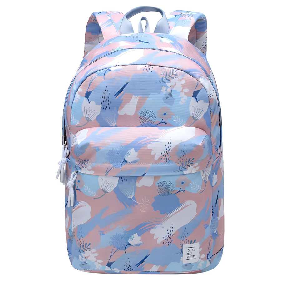 ANTA Anta Polyester Backpack Regular Women's Blue/Pink