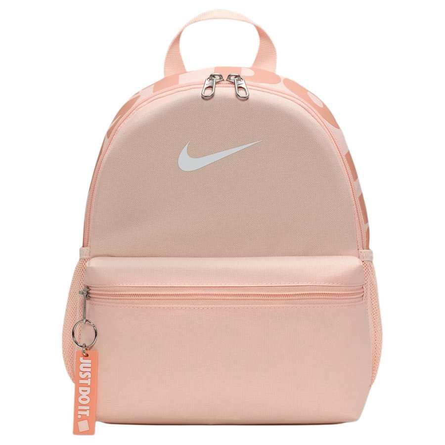 Nike Nike Brasilia Fabric Backpack Regular Unisex Coral Red & Apricot & Pink & Mountain White