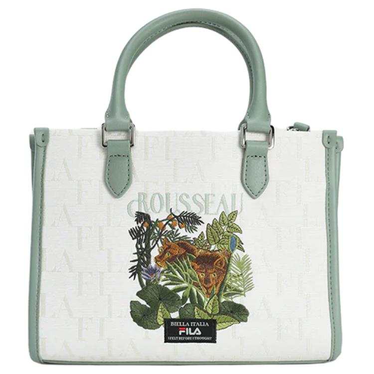 FILA Fabric Tote Bag, Shopping Bag, Handbag Small Women's Cloud White