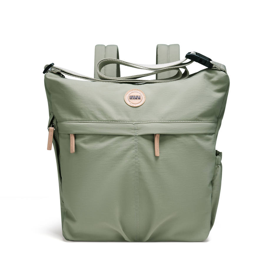 SEPTWOLVES SEPTWOLVES Fabric Backpack Medium Women's Gray Green