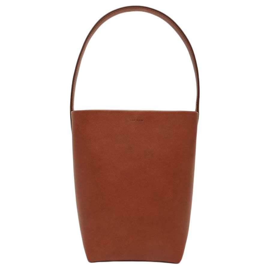 THE ROW Calfskin Tote Bag, Shopping Bag, Shoulder Bag, Handbag Small Women's Brown