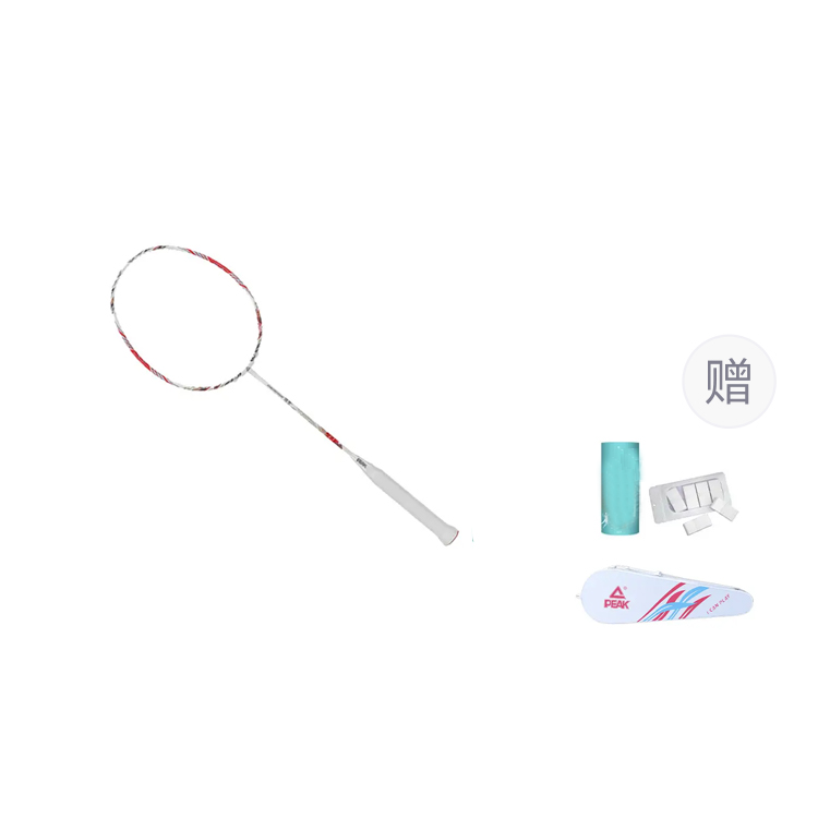 PEAK Lion Full Carbon Badminton Rackets Super Light Offensive Type Heavy Head, Stiff Shaft Professional 675MM