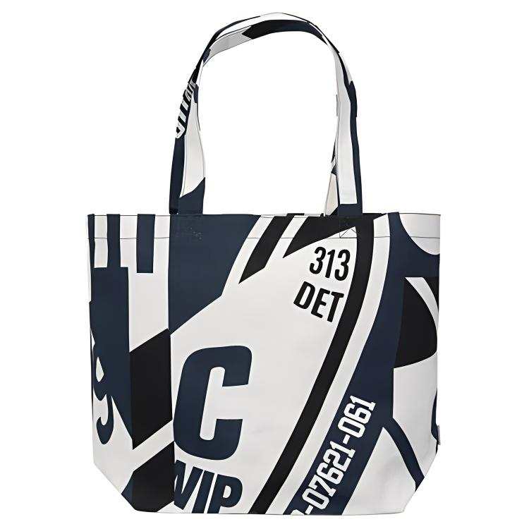 Carhartt WIP Canvas Tote Bag, Shopping Bag, Handbag, Shoulder Bag Regular Unisex Blue White Multicolor