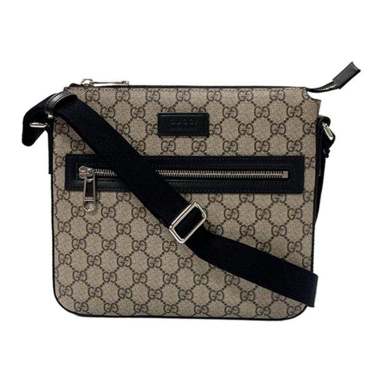 GUCCI GG Supreme Canvas Bag, Crossbody Bag, Shoulder Bag Unisex Beige