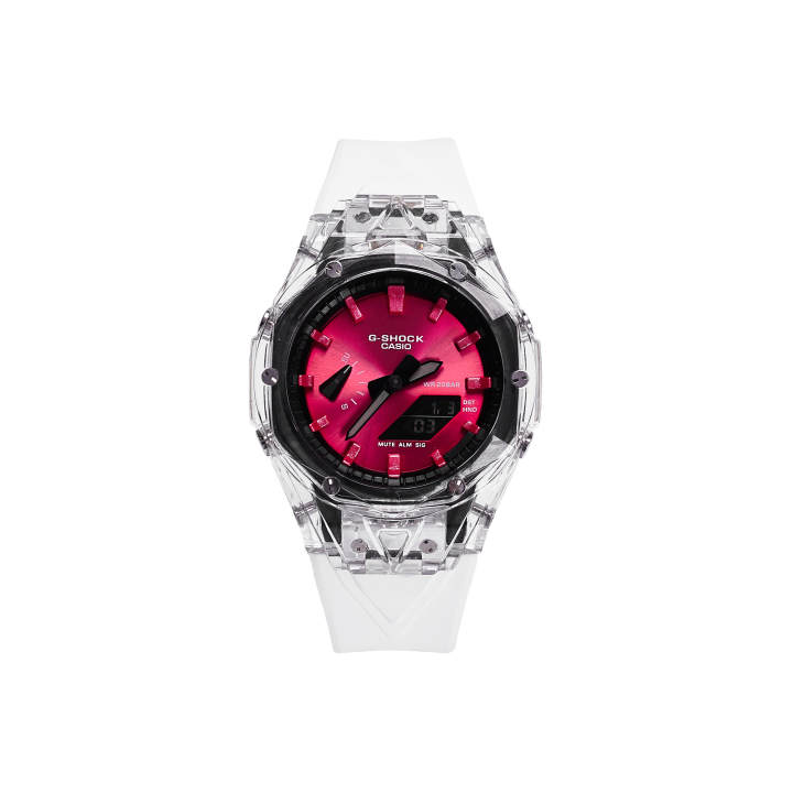CASIO CASIO Custom Collection Quartz Movement Rubber Strap Watch Men's Watches Red Watch Dial
