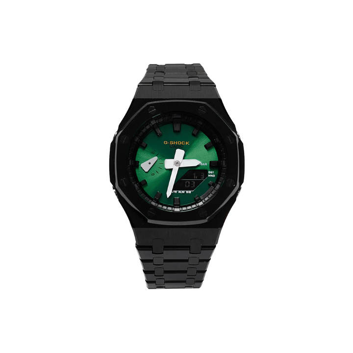 CASIO CASIO Custom Collection Quartz Movement Stainless Steel Watchband Watch Men's Watches Green Dial