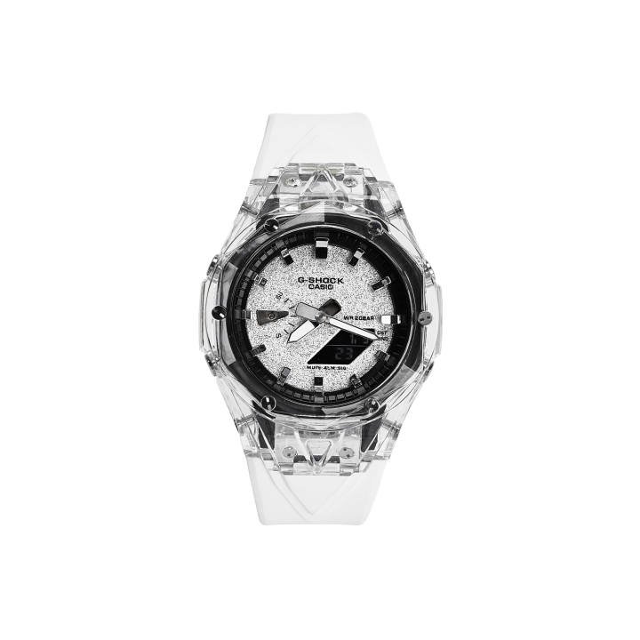 CASIO CASIO Custom Collection Quartz Movement Resin Strap Watch Men's Watches Silver Dial