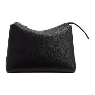KHAITE Litchi Grain Calfskin Clutch Women's Black