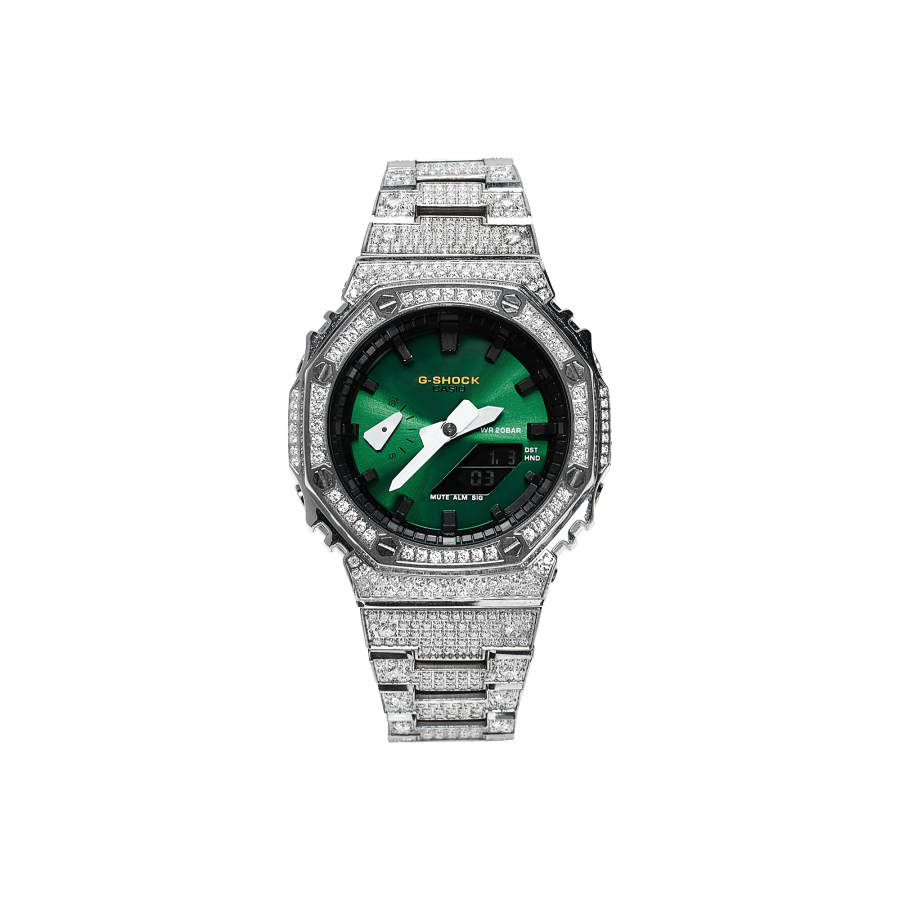 CASIO CASIO Custom Collection Quartz Movement Stainless Steel Watchband Watch Men's Watches Green Dial