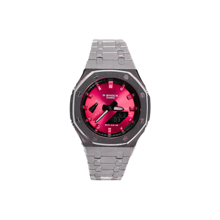 CASIO CASIO Custom Collection Quartz Movement Stainless Steel Watchband Watch Men's Watches Red Watch Dial