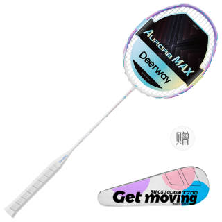 DEERWAY Aurora MAX Full Carbon Badminton Rackets Entry level Unisex 5UG5 Purple