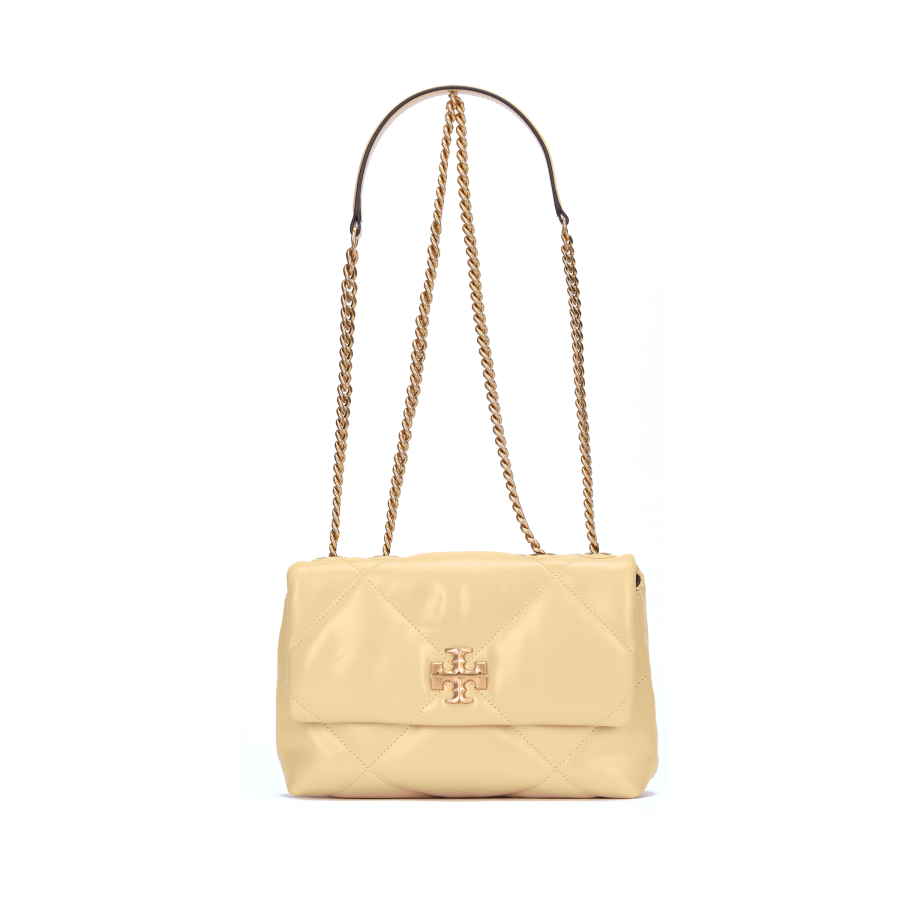 TORY BURCH Kira Diamond Quilt Small Convertible Shoulder Bag Vanilla Soft Serve