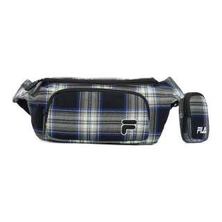 FILA FUSION Fabric Corduroy Fanny Pack Unisex Pitch Black